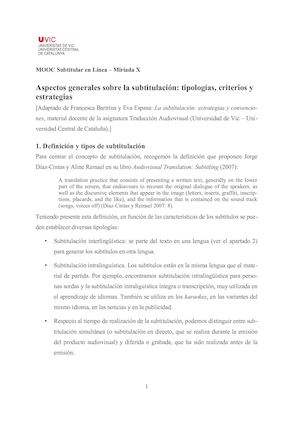 Aspectos Generales Subtitulacion Francisco Javier Cervigon Ruckauer