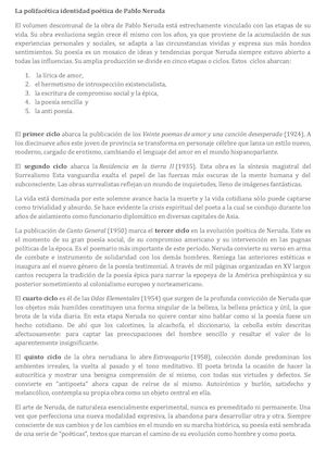 Etapas En La Lírica De Pablo Neruda Francisco Javier Cervigon Ruckauer