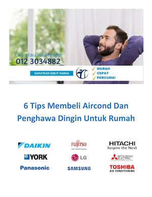 6 Tips Membeli Aircond Dan Penghawa Dingin Untuk Rumah