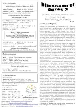 Dimanche Et Après N°420