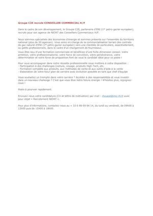 ICSSA - Annonce C2e E