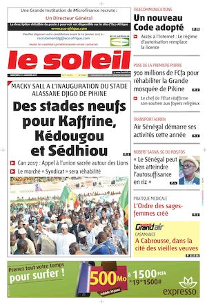 Edition Du 11 Janvier 2017