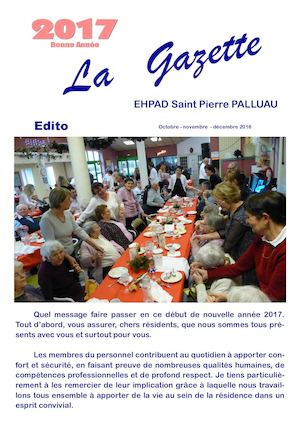 Gazette EHPAD - n°6 octobre novembre décembre