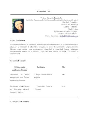 Curriculum Vitae