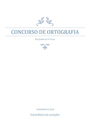 Resultados – 1ª Prova