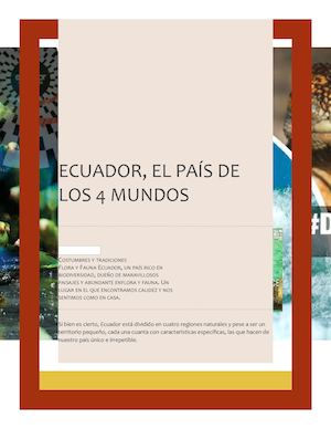 Ecuador, El Paìs De Los Cuatro Mundos