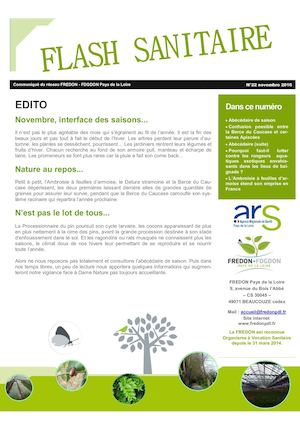 Flash Sanitaire n°22 Novembre 2016