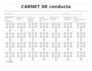 Carnet De Conducta