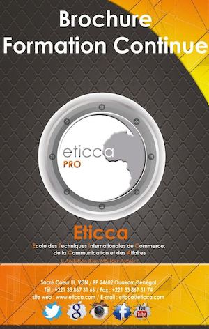 Brochure Formation Continue d'Eticca Dakar