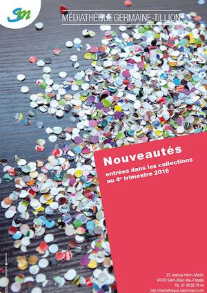 Nouveautés pôle adulte - 4ème trimestre 2016