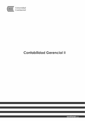 TEXTO CONTABILIDAD GERENCIAL II 2017