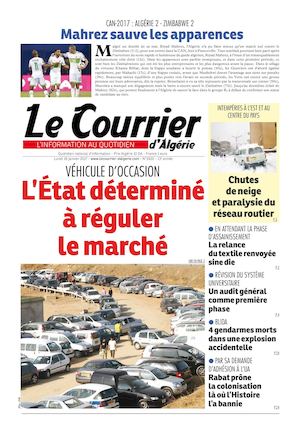 Le Courrier D'Algérie Du Lundi 16 Janvier 2017