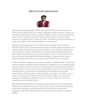 Bruno Mars Biografía
