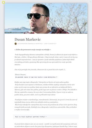 interview de Dusan Markovic  en Serbe