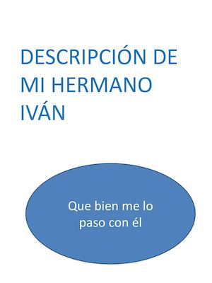 DESCRIPCION MI HERMANO
