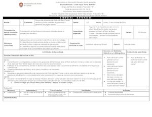 Planeacion De Ciencias