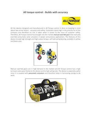 Calaméo - All torque control - Builds with accuracy