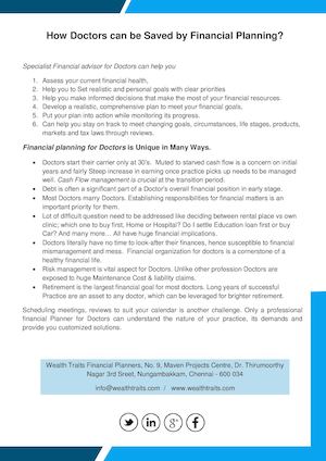 How Doctors Can Be Saved By Financial Planning