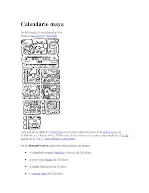 Calendario Maya