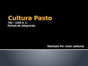 Cultura Pasto