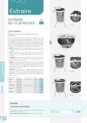 Catalogue Miellerie Extraire Thomas 2016