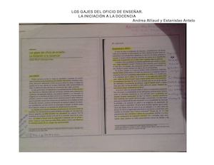 LECTURA "Los Gajes Del Oficio De Enseñar"