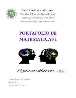 Portafolio Matematicas  segunda parte
