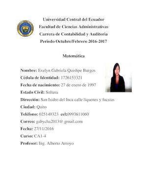 Evelyn Gabriela Quishpe Burgos