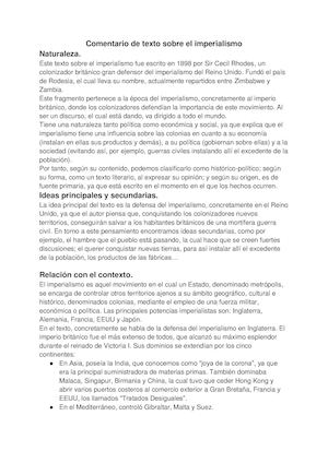 Imperialismo y 1º Guerra Mundial