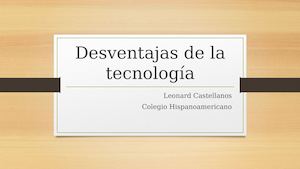 Desventajas De La Tecnología