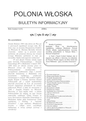 Rok 4 numer 4 (13) ZIMA 1999/2000