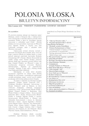 Rok 2 numer 4(5) WRZESIEŃ - PAŹDZIERNIK - LISTOPAD - GRUDZIEŃ 1997