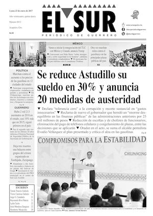 El Sur Lunes 23012017