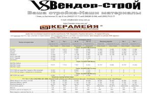 Прайс кирпич Керамейя и брусчатка