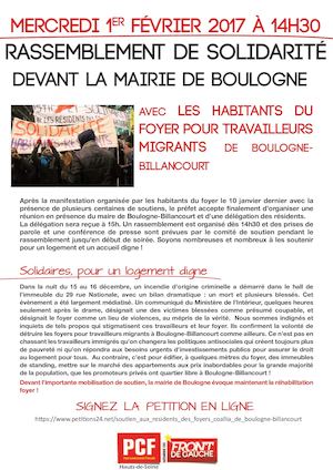Manif 1 Fev Boulogne PCF92