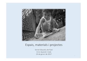 Eqc 25 01 2017 Se Rubí Castellbisbal Espais, Materials I Projectes