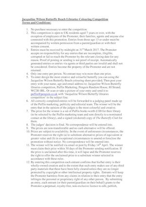 Butterfly Beach Libraries Colouring Competition Terms And Conditions