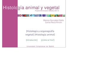 Tejidos Vegetales (Ampliación)