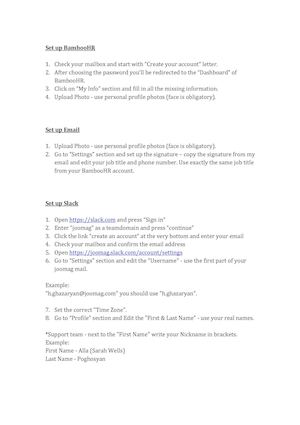 Instructions (General)