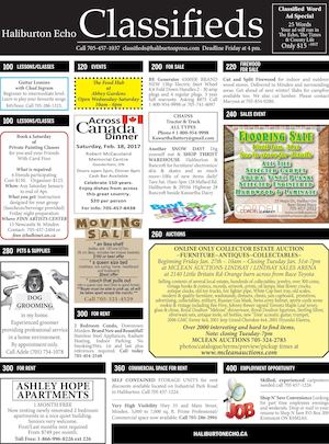 Classifieds January 24, 2017