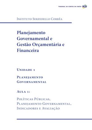 Planejamento Governamental Unidade 1 Aula1