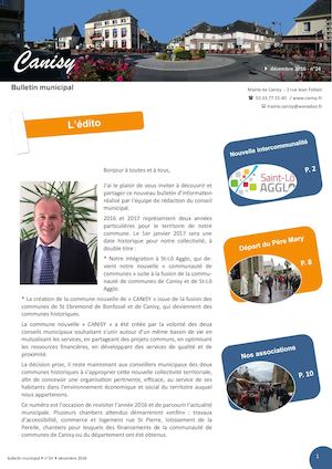 Canisy Bulletin Municipal 2016 Numero 24