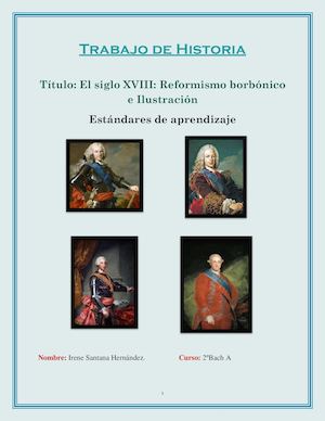 Trabajo de Historia del siglo XVIII