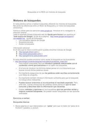 Ejercicios De Búsqueda