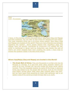 WALL OF DHU:L QARNAIN DIFFERENT OPINION COLLECTED