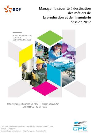 Livret Manager La Sécurité Edf 2017 Version Définitive
