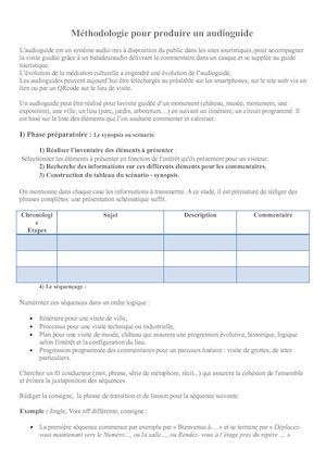 Comment Réaliser Un Audioguide