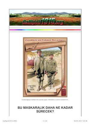 Çanakkale'de Türk Havacıları Sahtekarlığı Y.İşcen