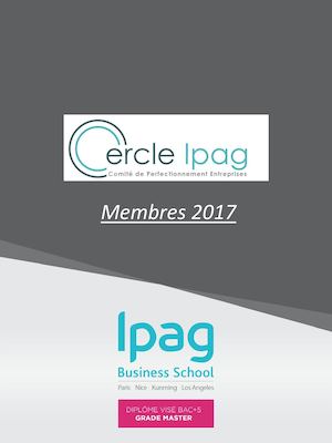 Livret Membres Cercle IPAG 2017