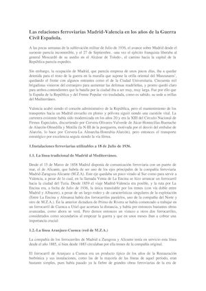 El Ferrocarril Cuenca Utiel (Archivo De Aranjuez)